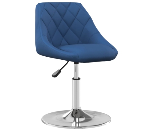 Sillas de comedor giratorias 2 uds terciopelo azul