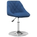 Sillas de comedor giratorias 2 uds terciopelo azul