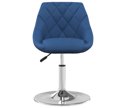 Sillas de comedor giratorias 2 uds terciopelo azul