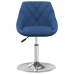 Sillas de comedor giratorias 2 uds terciopelo azul