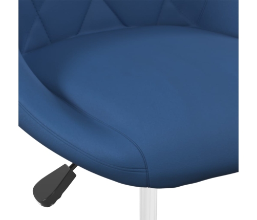 Sillas de comedor giratorias 2 uds terciopelo azul