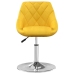 Sillas de comedor giratorias 2 uds terciopelo amarillo mostaza