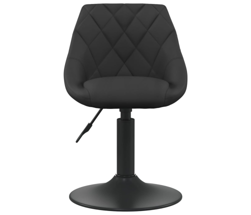 Sillas de comedor giratorias 2 uds terciopelo negro