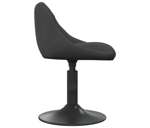 Sillas de comedor giratorias 2 uds terciopelo negro