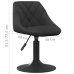 Sillas de comedor giratorias 2 uds terciopelo negro