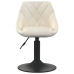 Sillas de comedor giratorias 2 uds terciopelo crema