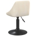Sillas de comedor giratorias 2 uds terciopelo crema