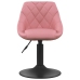 Sillas de comedor giratorias 2 unidades terciopelo rosa