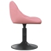 Sillas de comedor giratorias 2 unidades terciopelo rosa