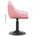 Sillas de comedor giratorias 2 unidades terciopelo rosa