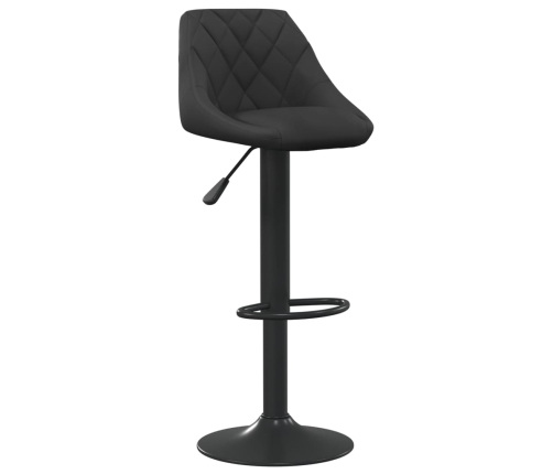 Taburete de cocina de terciopelo negro