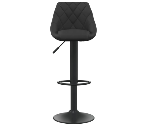 Taburete de cocina de terciopelo negro