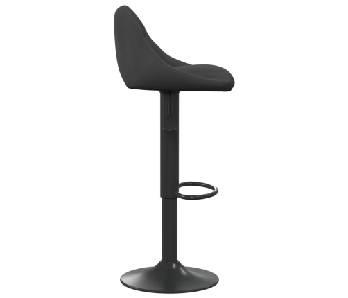 Taburete de cocina de terciopelo negro