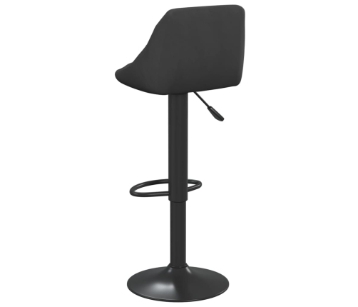 Taburete de cocina de terciopelo negro