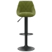 Taburetes de cocina 2 uds terciopelo verde claro