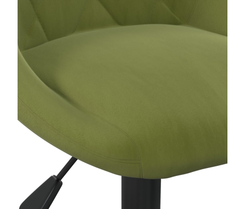 Taburetes de cocina 2 uds terciopelo verde claro