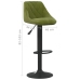 Taburetes de cocina 2 uds terciopelo verde claro