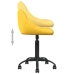 Silla de comedor de terciopelo amarillo mostaza