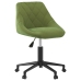 Silla de oficina giratoria de terciopelo verde claro