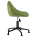 Silla de oficina giratoria de terciopelo verde claro