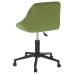 Silla de oficina giratoria de terciopelo verde claro