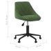 Silla de oficina giratoria de terciopelo verde oscuro