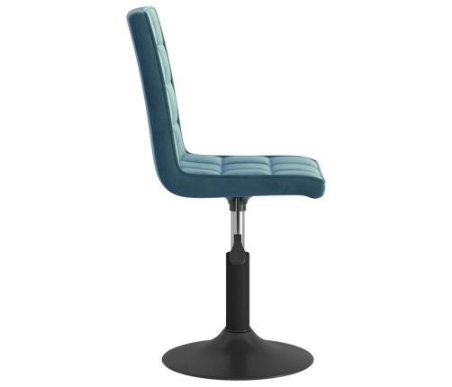 Sillas de comedor giratorias 2 uds terciopelo azul