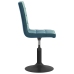 Sillas de comedor giratorias 2 uds terciopelo azul
