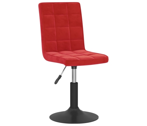 Sillas de comedor giratorias 2 uds terciopelo rojo vino tinto