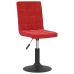 Sillas de comedor giratorias 2 uds terciopelo rojo vino tinto
