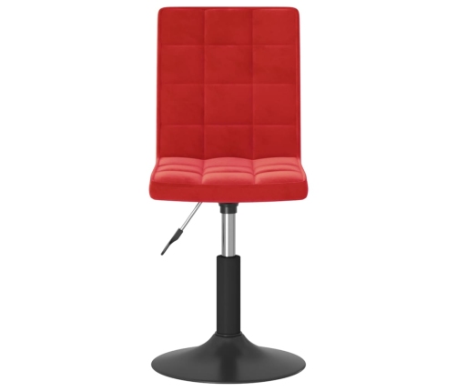 Sillas de comedor giratorias 2 uds terciopelo rojo vino tinto