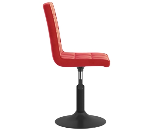 Sillas de comedor giratorias 2 uds terciopelo rojo vino tinto