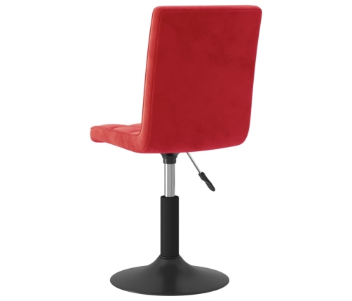Sillas de comedor giratorias 2 uds terciopelo rojo vino tinto
