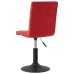 Sillas de comedor giratorias 2 uds terciopelo rojo vino tinto