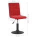 Sillas de comedor giratorias 2 uds terciopelo rojo vino tinto