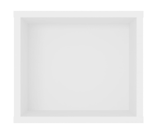 Mueble de TV colgante madera contrachapada blanco 100x30x26,5cm