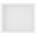 Mueble de TV colgante madera contrachapada blanco 100x30x26,5cm