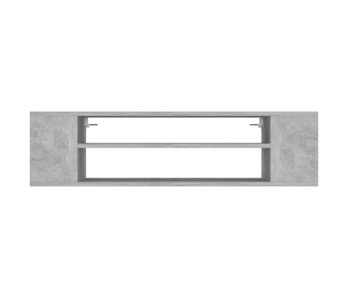 Mueble de TV colgante contrachapada gris hormigón 100x30x26,5cm