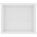 Mueble de TV colgante contrachapada blanco brillo 100x30x26,5cm