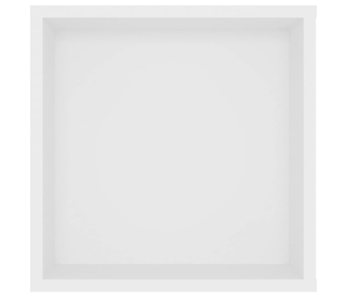 vidaXL Mueble de pared para TV madera contrachapada blanco 102x35x35cm