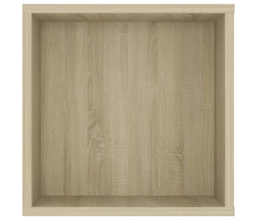 Mueble pared TV madera contrachapada roble Sonoma 102x35x35 cm