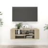 Mueble pared TV madera contrachapada roble Sonoma 102x35x35 cm