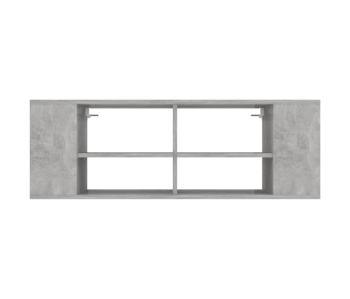 Mueble pared TV madera contrachapada gris hormigón 102x35x35 cm