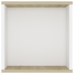 vidaXL Mueble de pared de TV contrachapada blanco y roble 102x35x35 cm