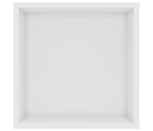 vidaXL Mueble de pared para TV contrachapada blanco brillo 102x35x35cm