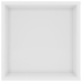 vidaXL Mueble de pared para TV contrachapada blanco brillo 102x35x35cm