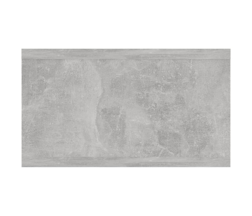 vidaXL Estantería pared madera contrachapada gris hormigón 102x30x17cm