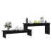 Mueble para TV madera contrachapada negro 180x30x43 cm