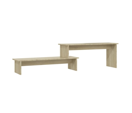 Mueble para TV madera contrachapada roble Sonoma 180x30x43 cm