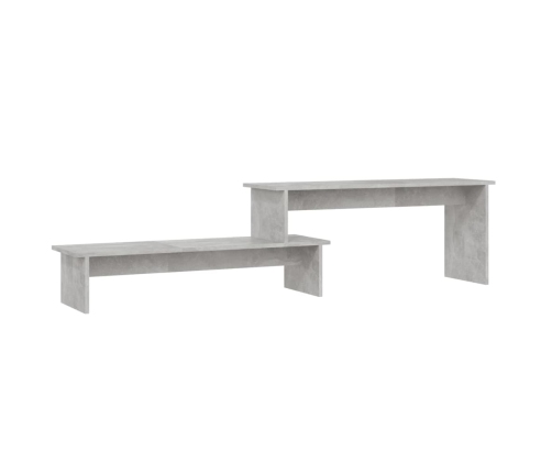 Mueble para TV madera contrachapada gris hormigón 180x30x43 cm